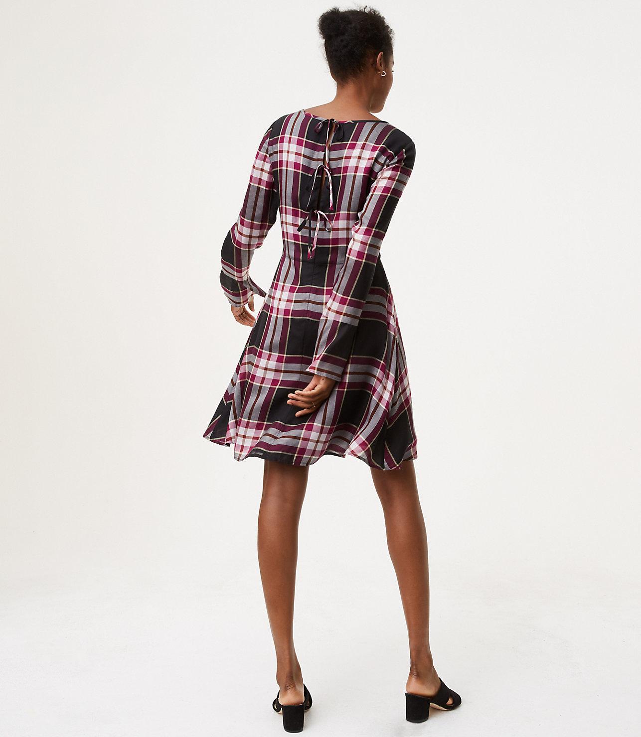 plaid loft dress