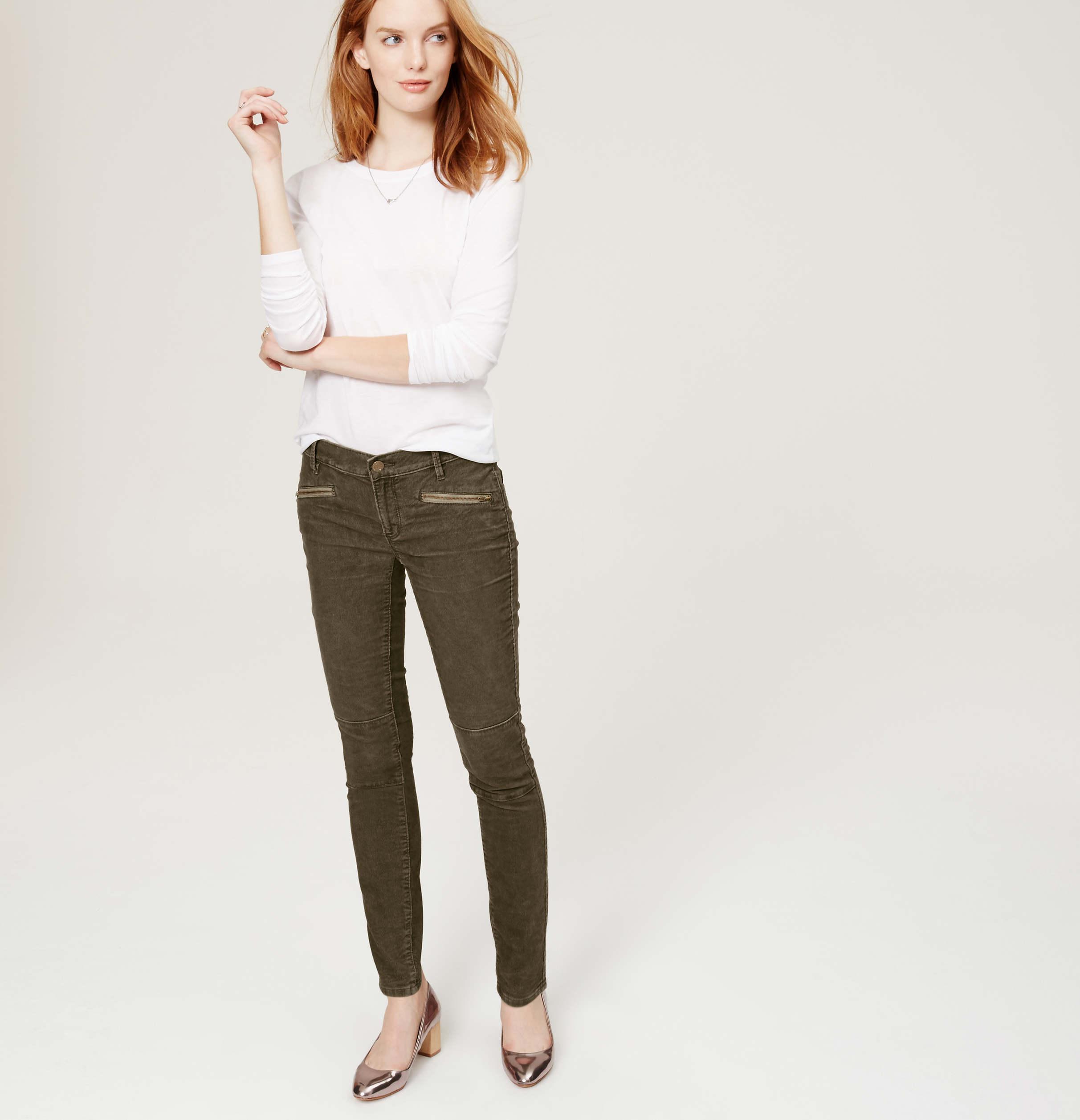 loft modern skinny ankle jeans
