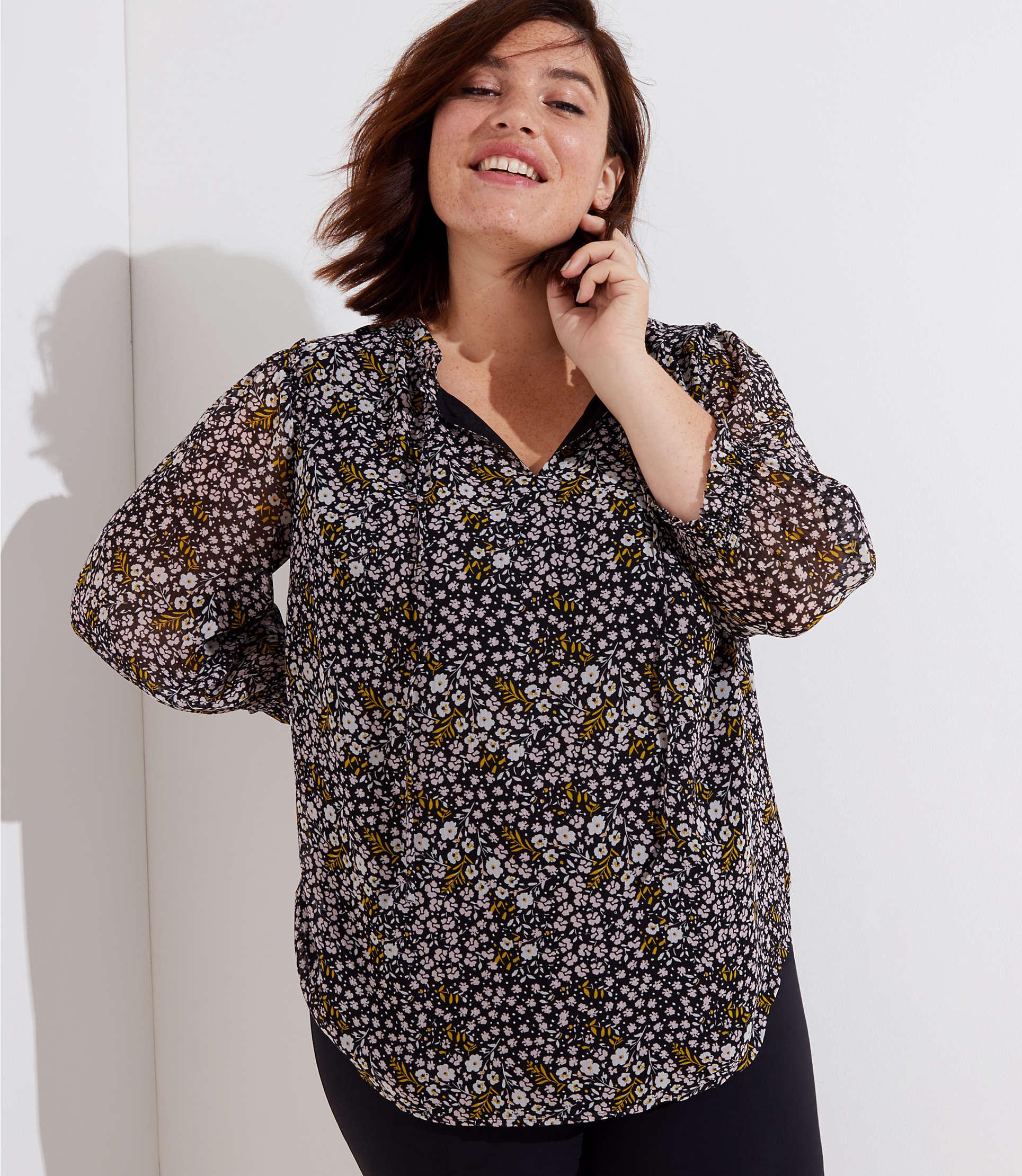 loft floral blouse