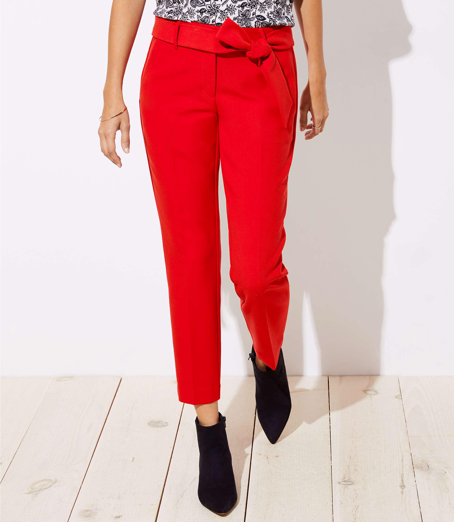 slim tie waist pencil pants in marisa fit
