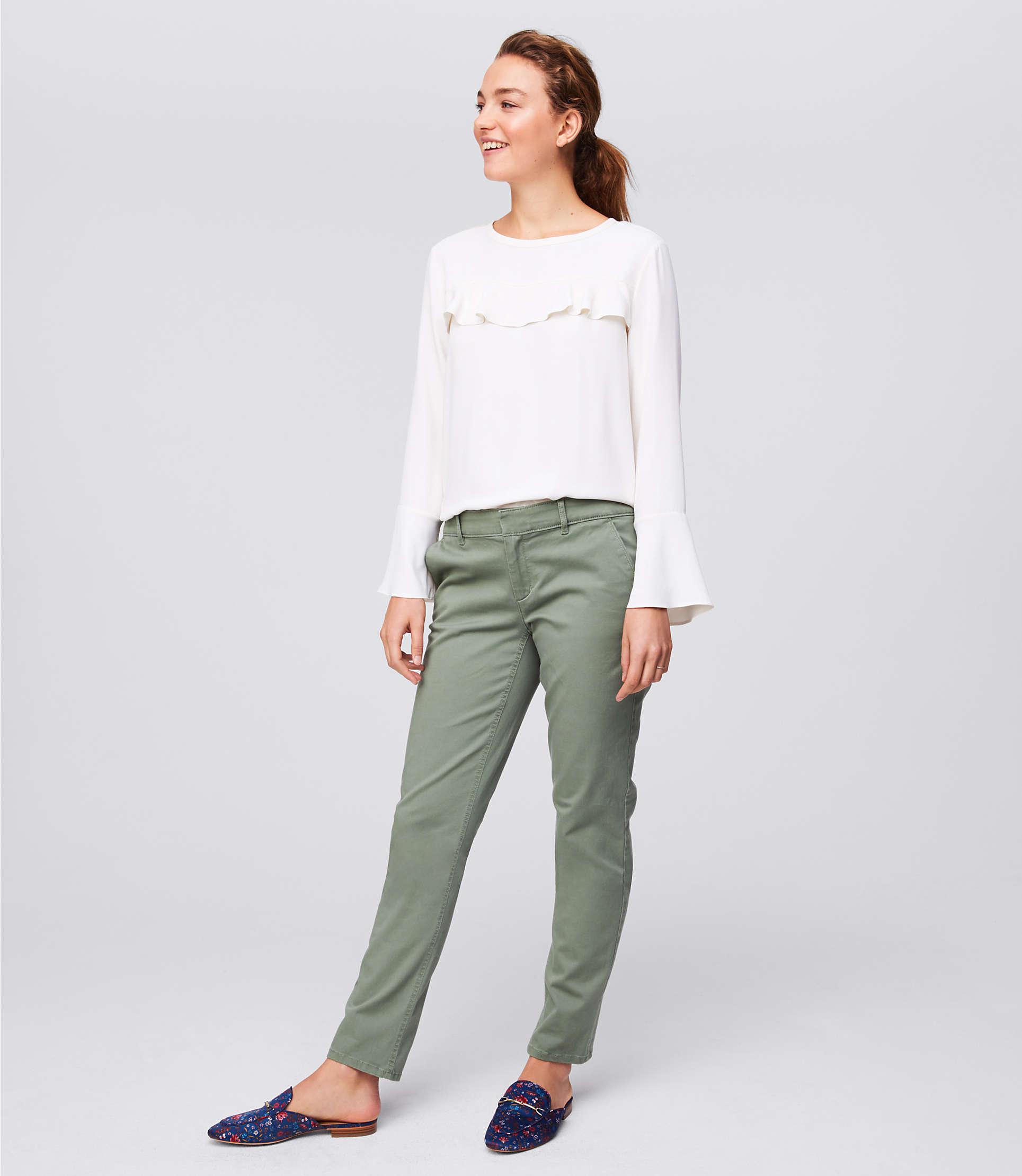 loft girlfriend chino pants