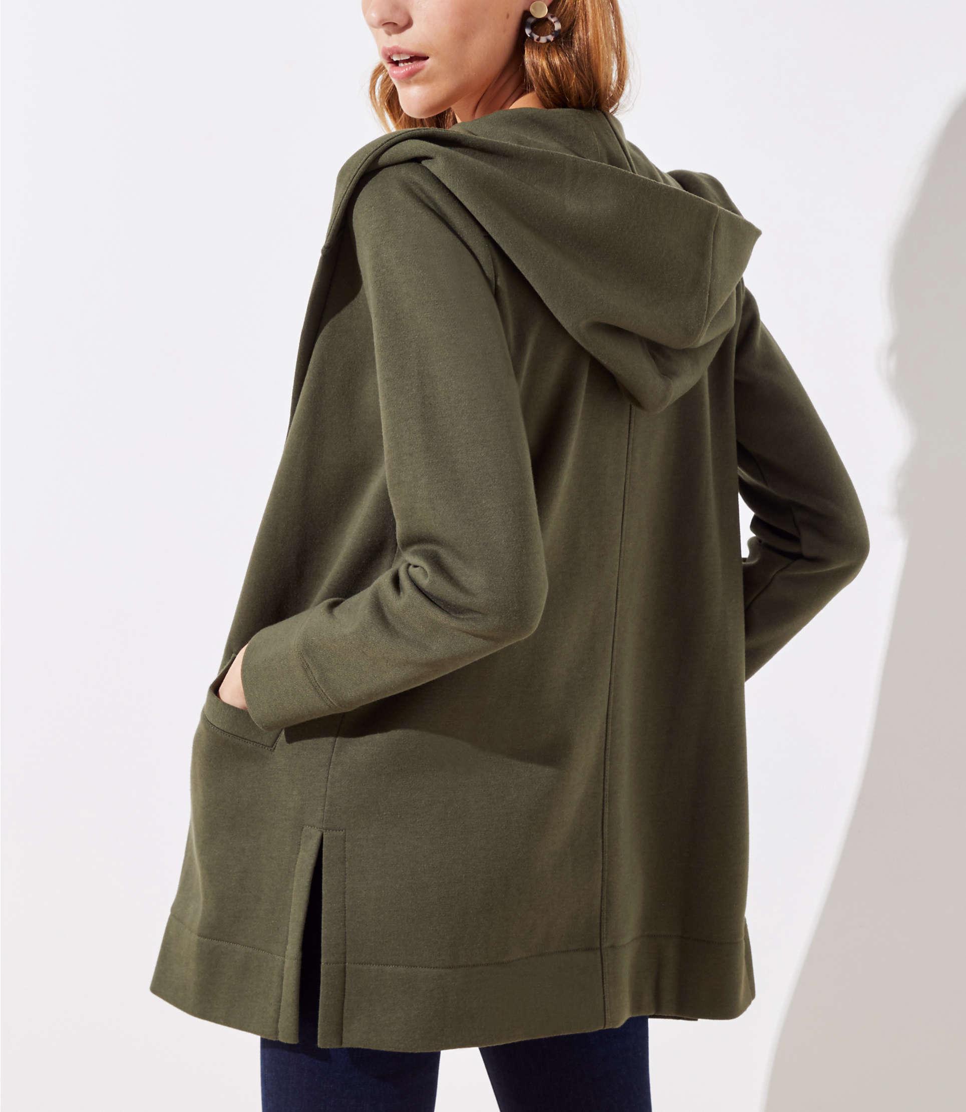 loft hooded cardigan