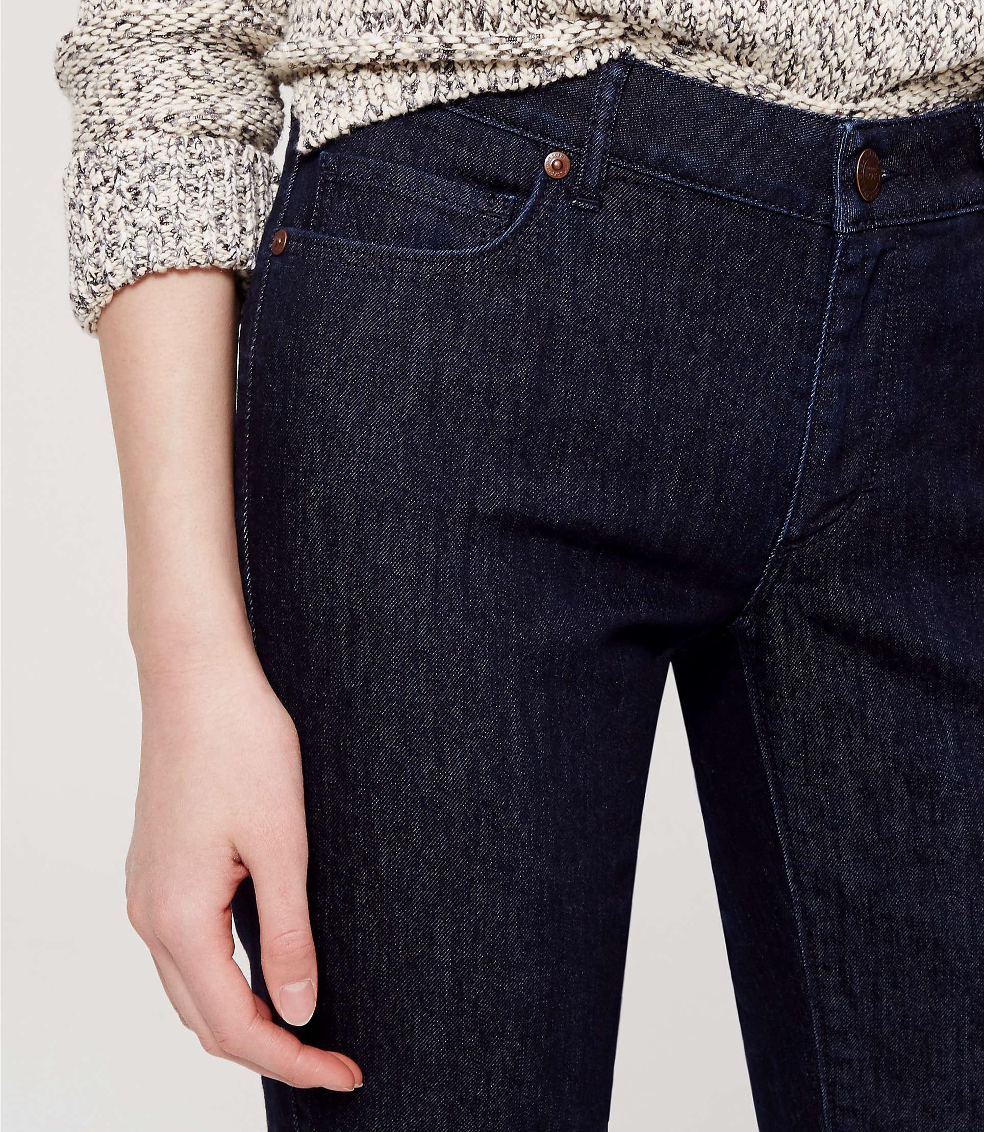 loft curvy kick crop jeans