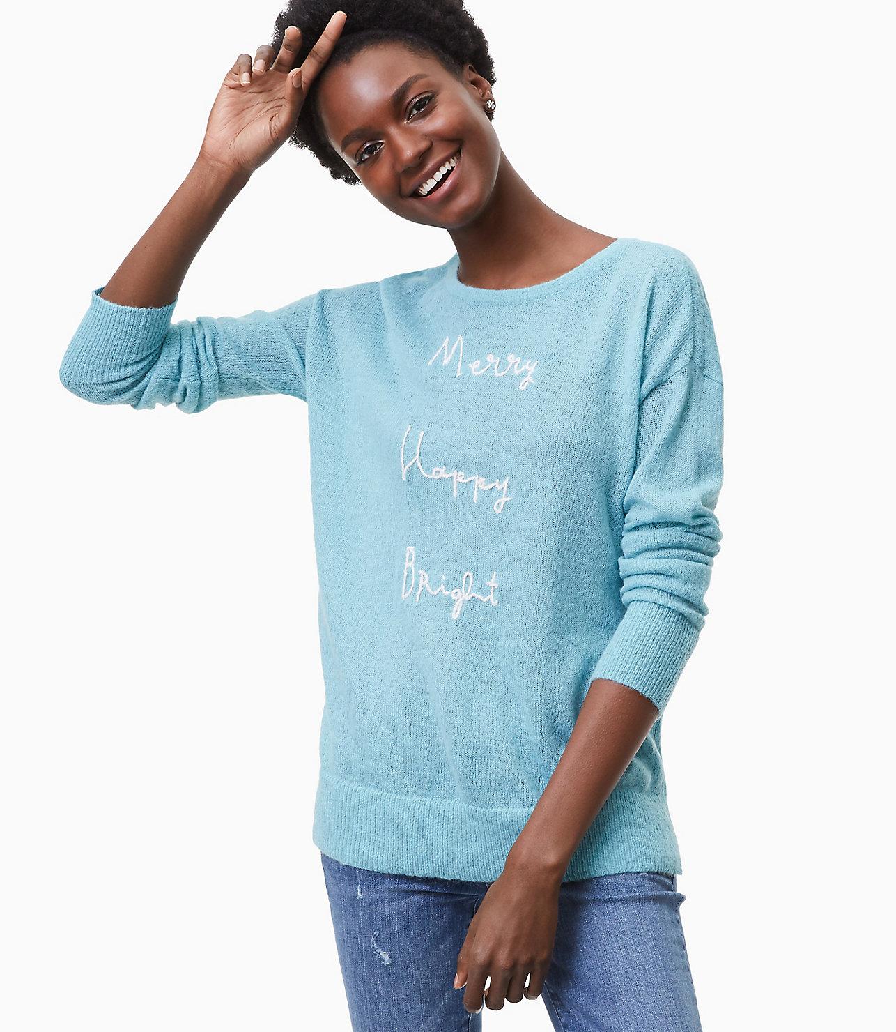 merry and bright sweater