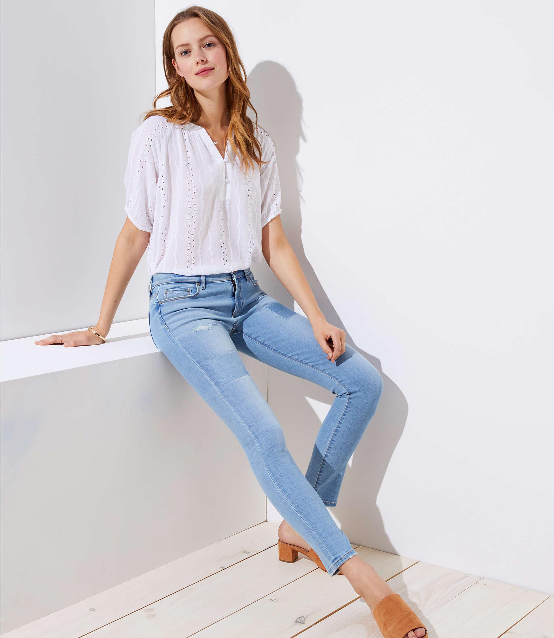 loft petite modern skinny jeans