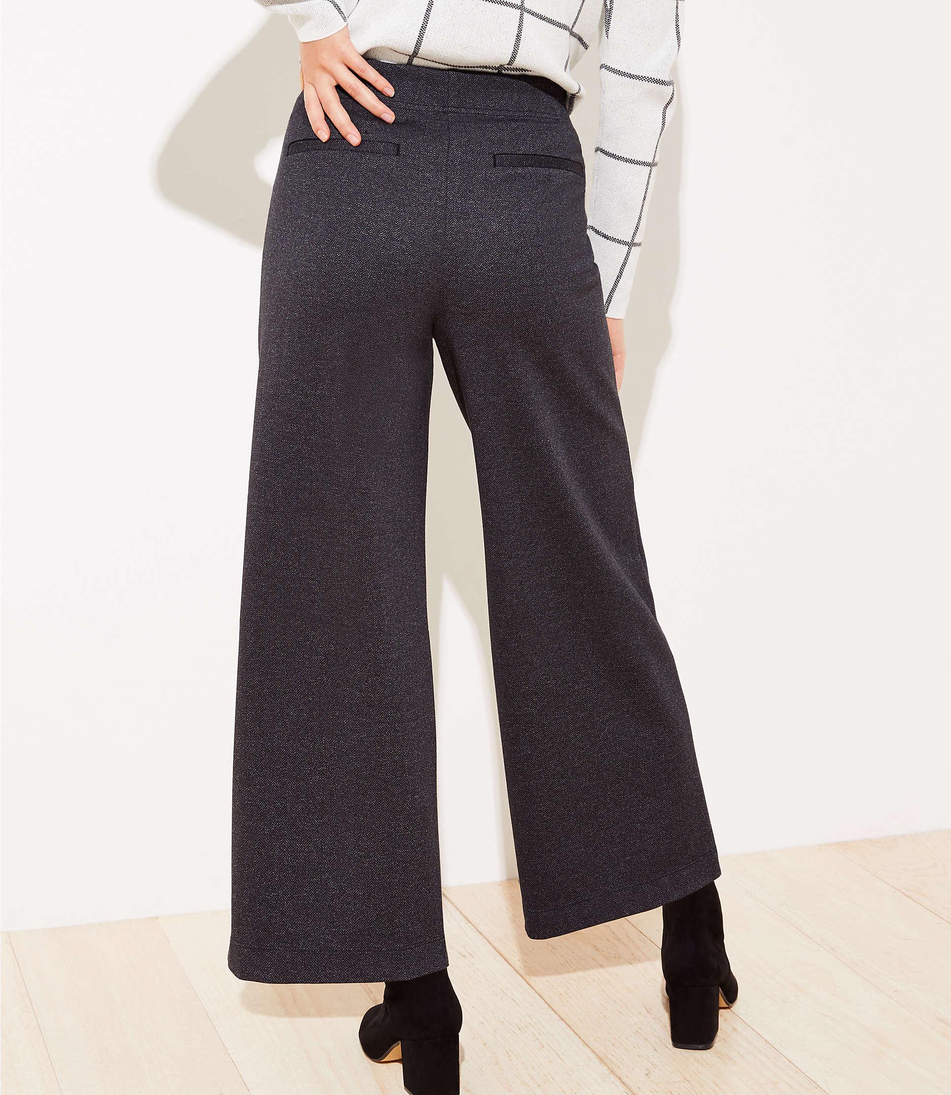 wide leg pull on pants