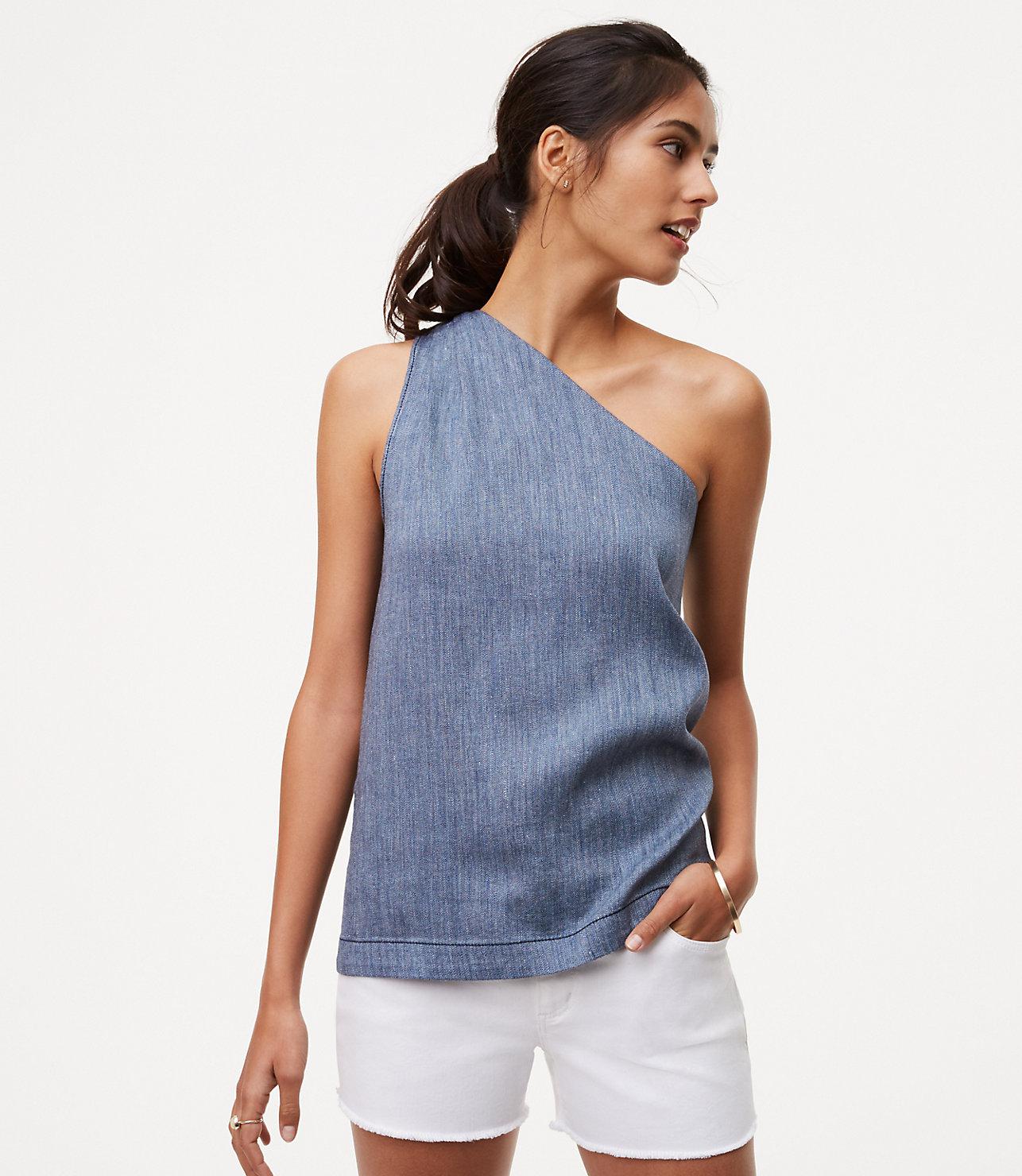 loft chambray top