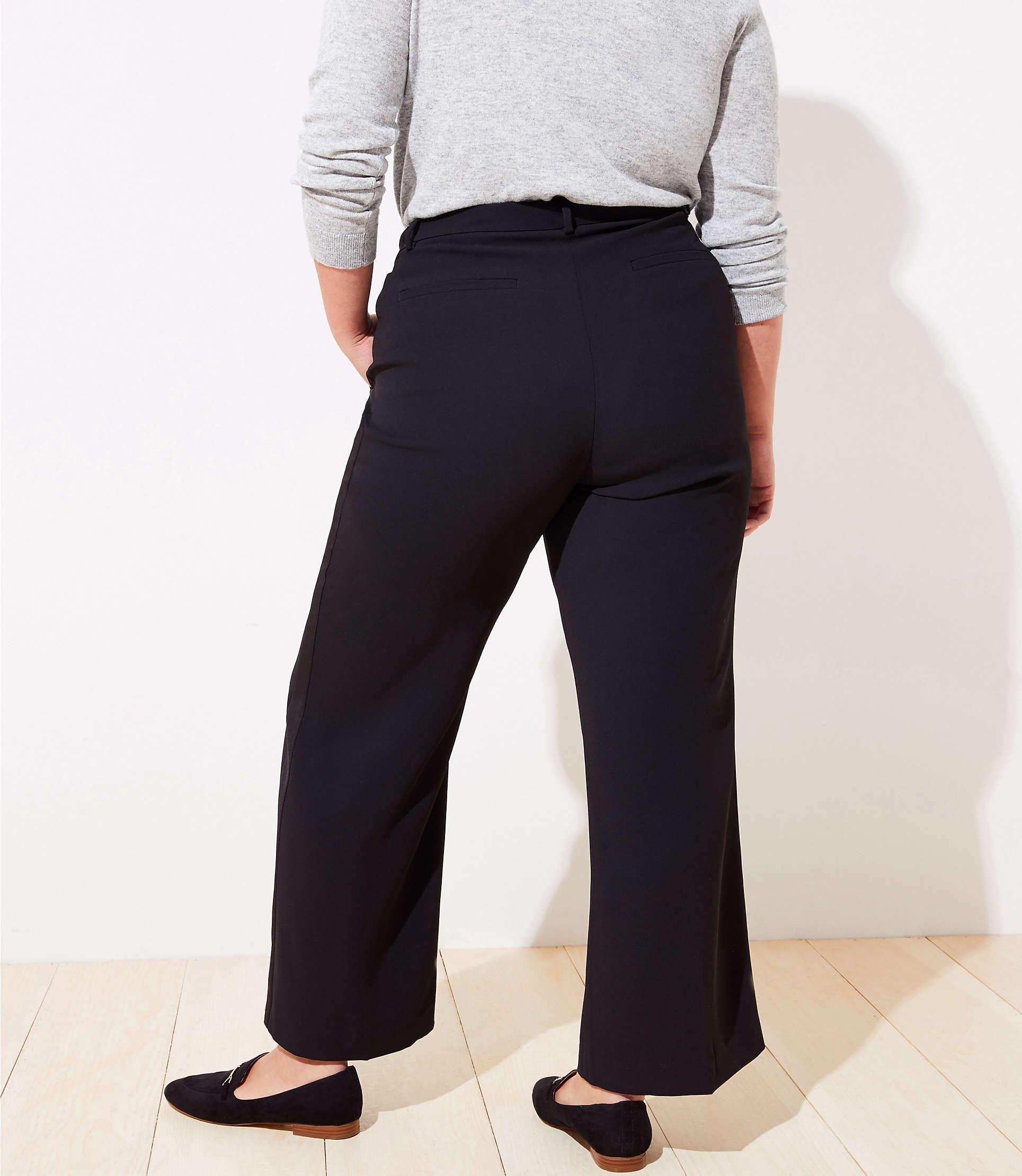 wide leg tuxedo pants