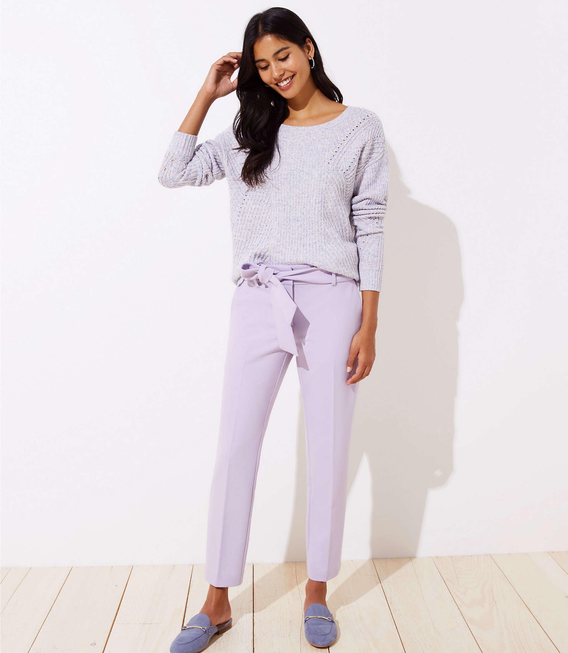 slim tie waist pencil pants in marisa fit