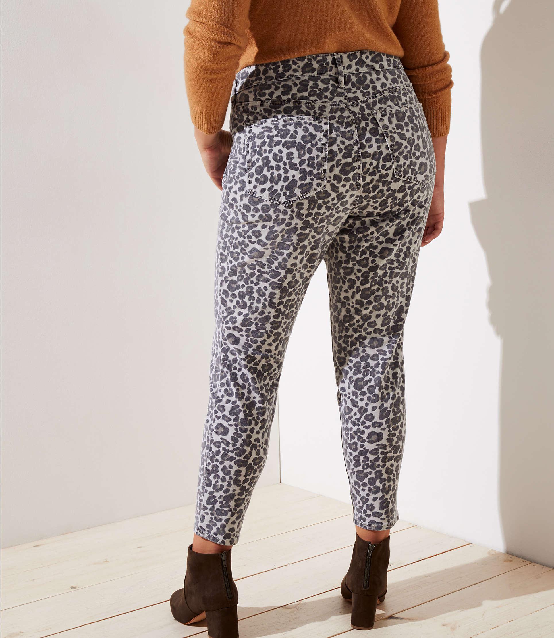 loft leopard jeans