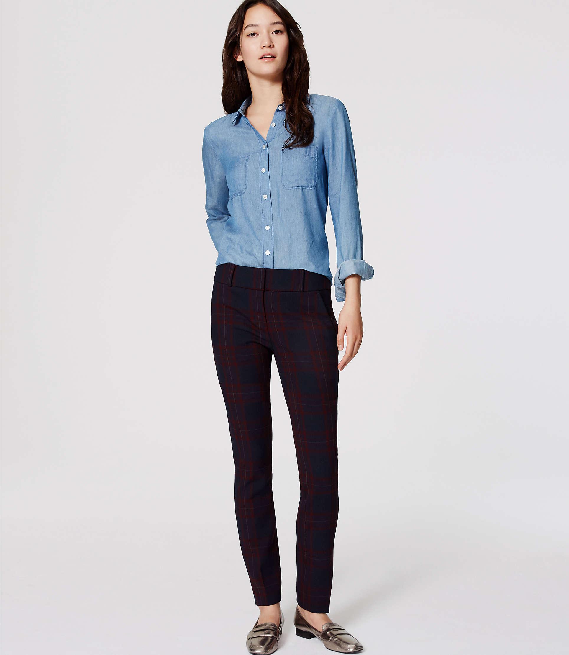 loft plaid pants