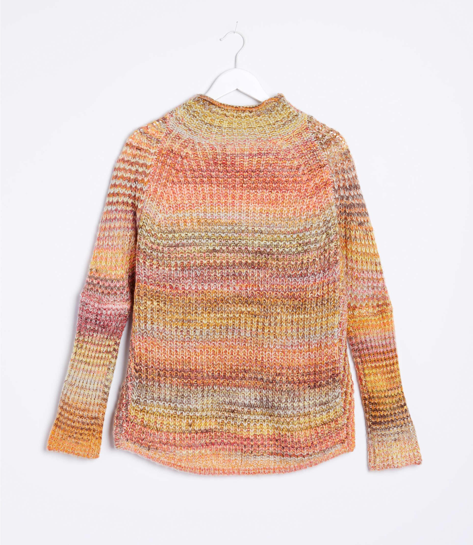 Lou & grey spacedye ribbed poncho sweater Clearance