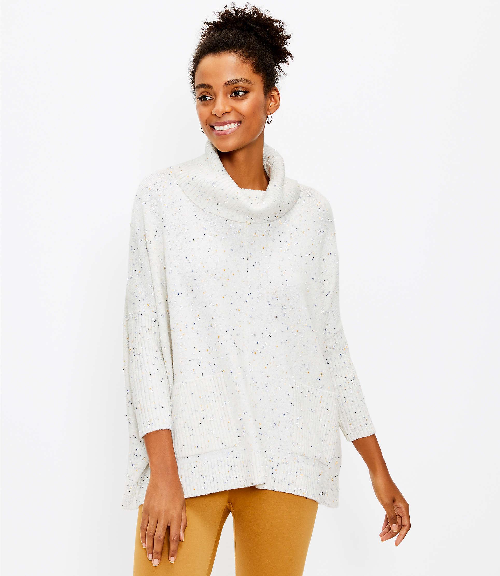 loft poncho sweater