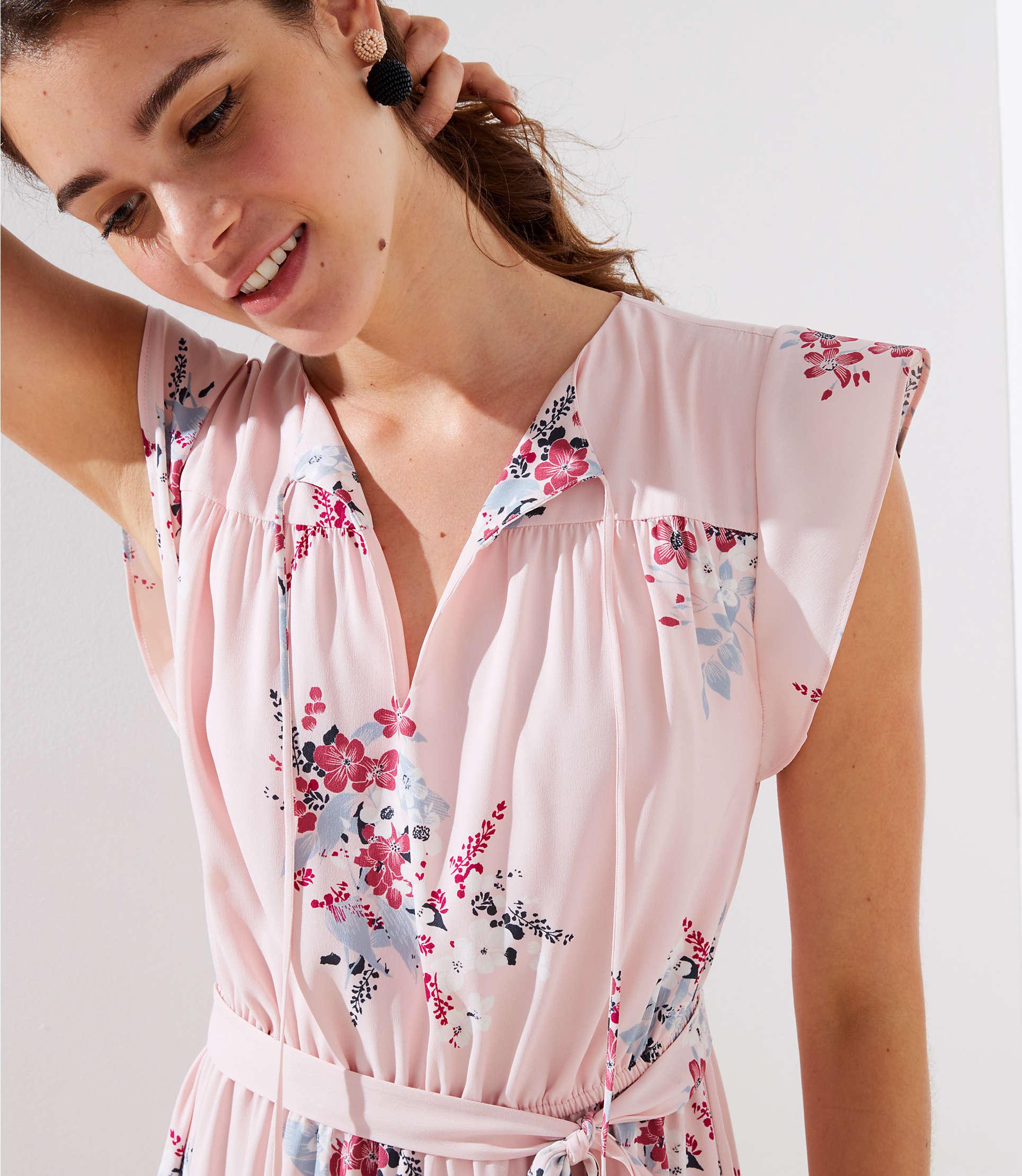 bouquet flutter shirtdress