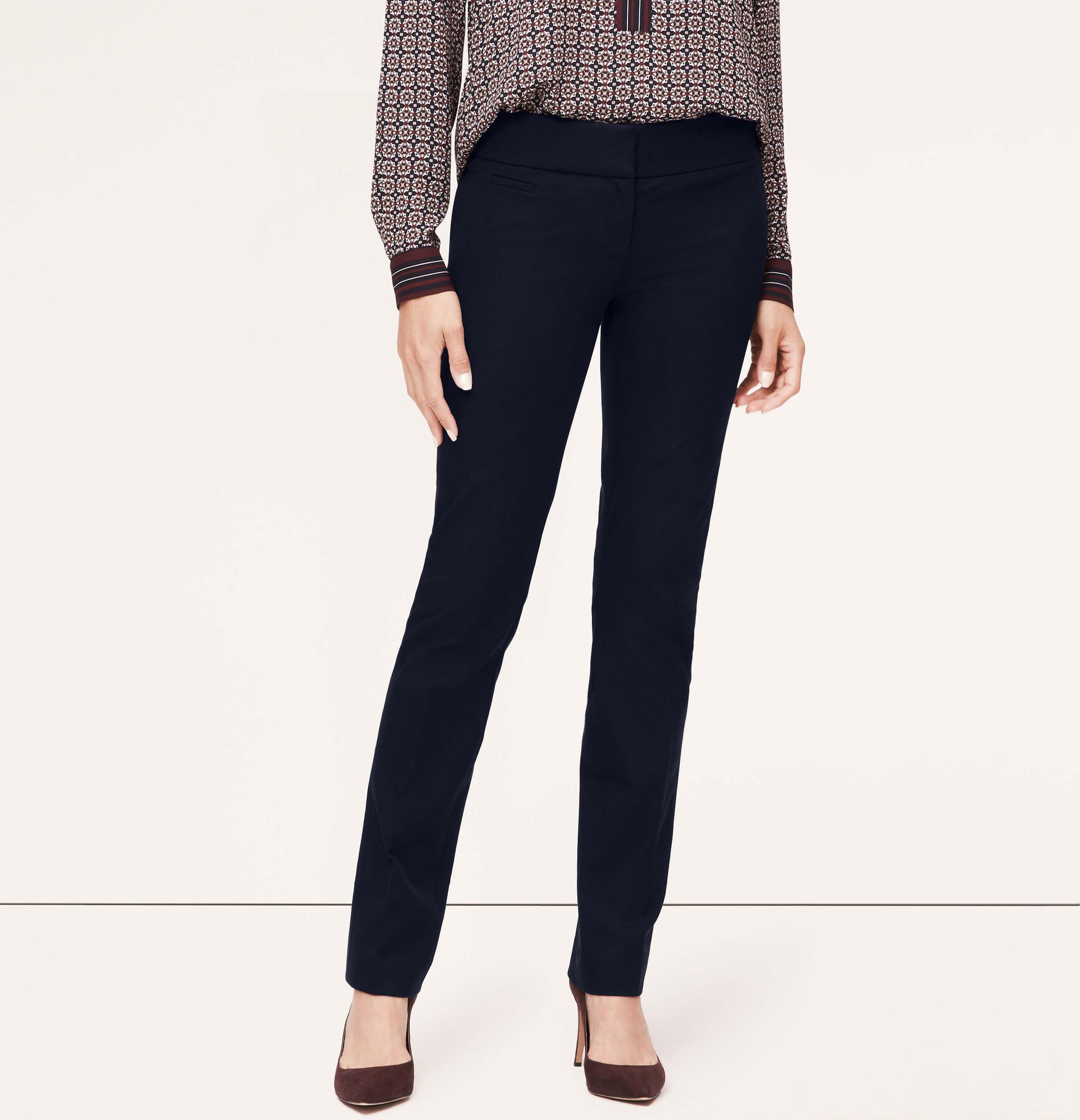 loft straight leg pants