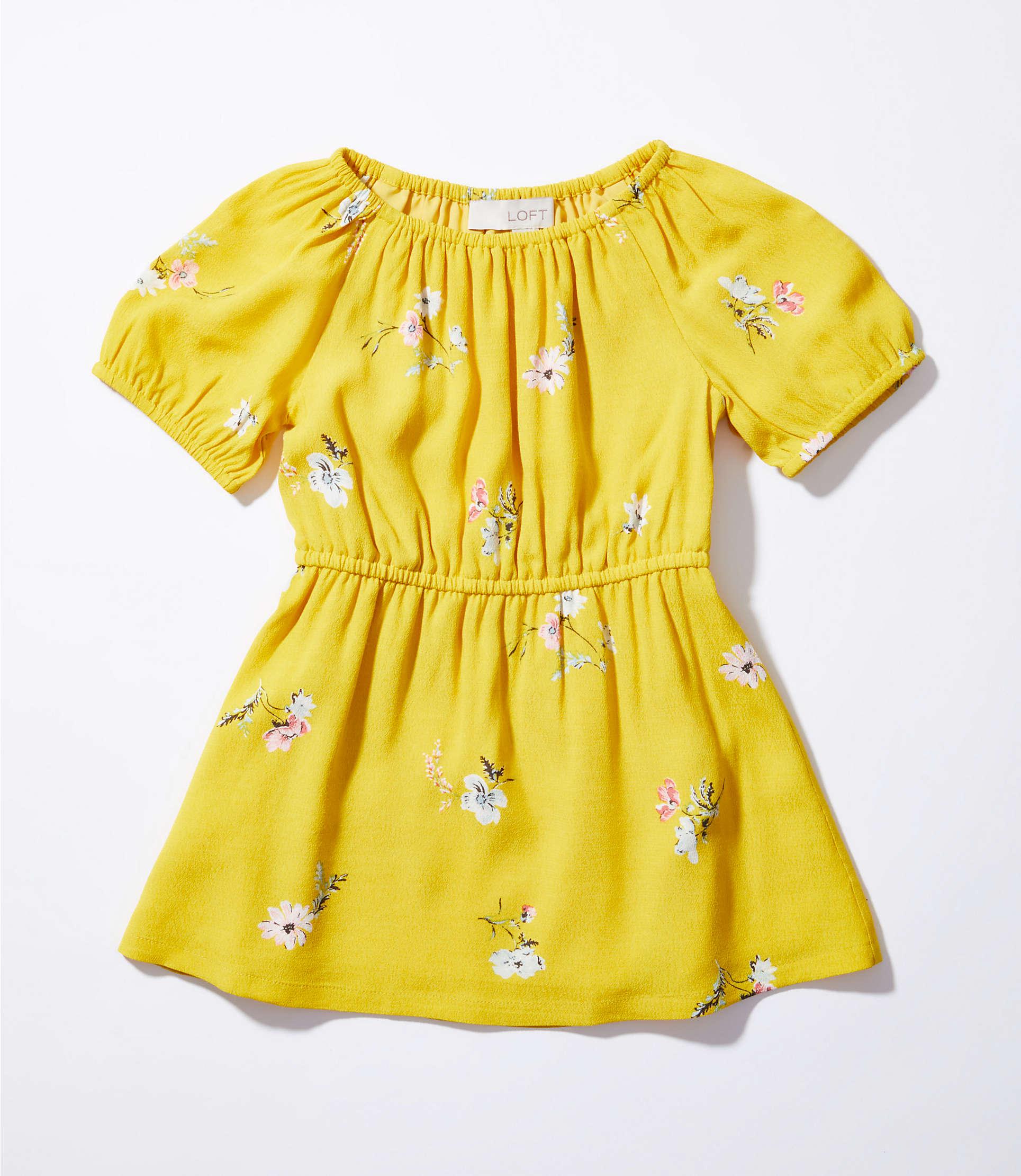 Loft Yellow Floral Dress Top Sellers ...