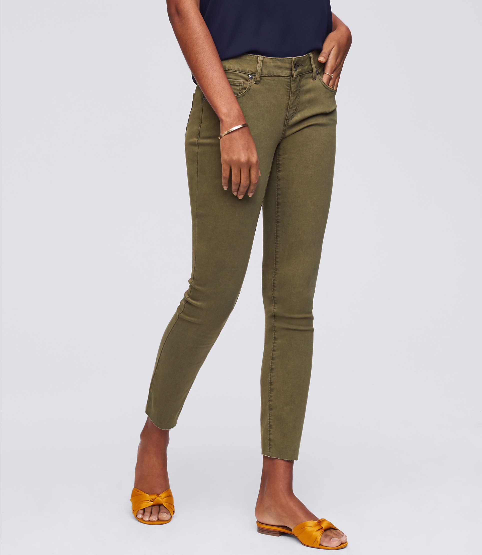 loft green jeans