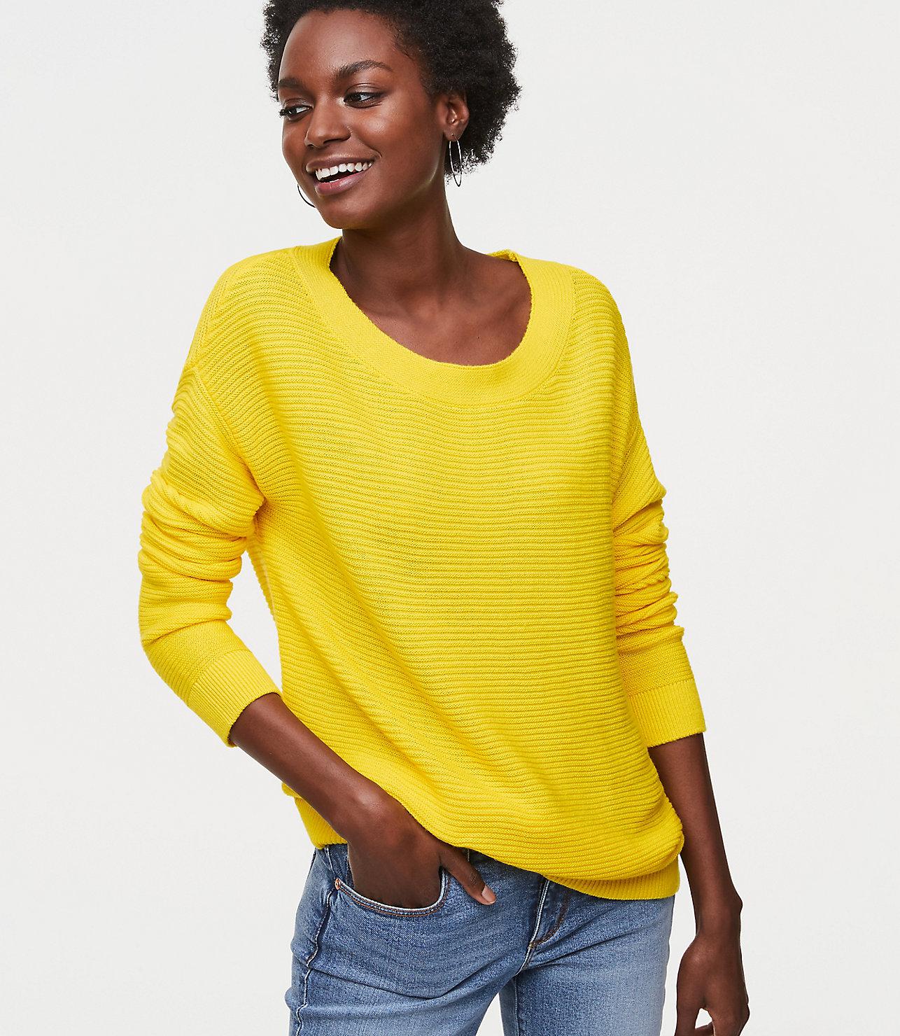 Loft yellow sweater Clearance