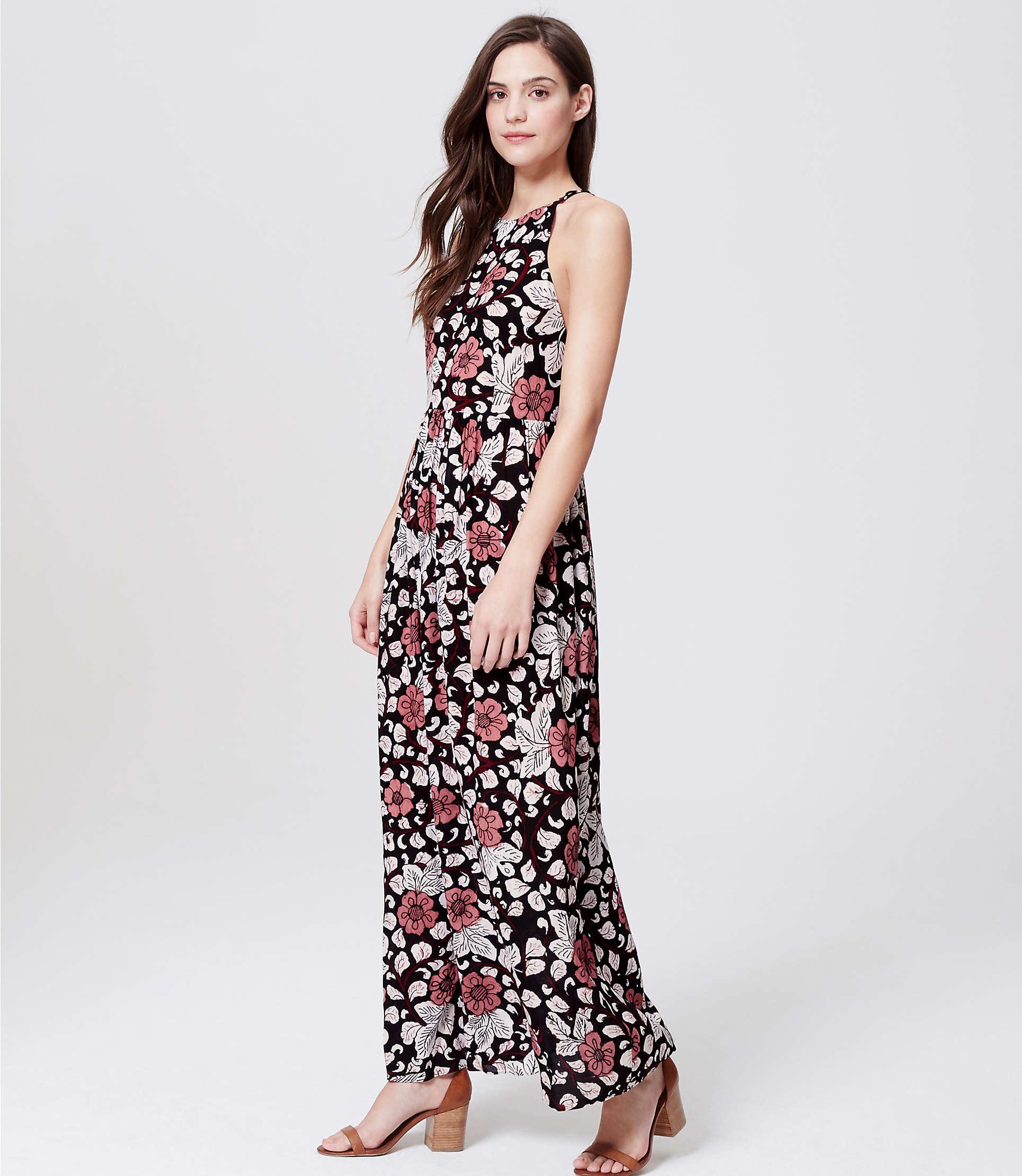loft black maxi dress