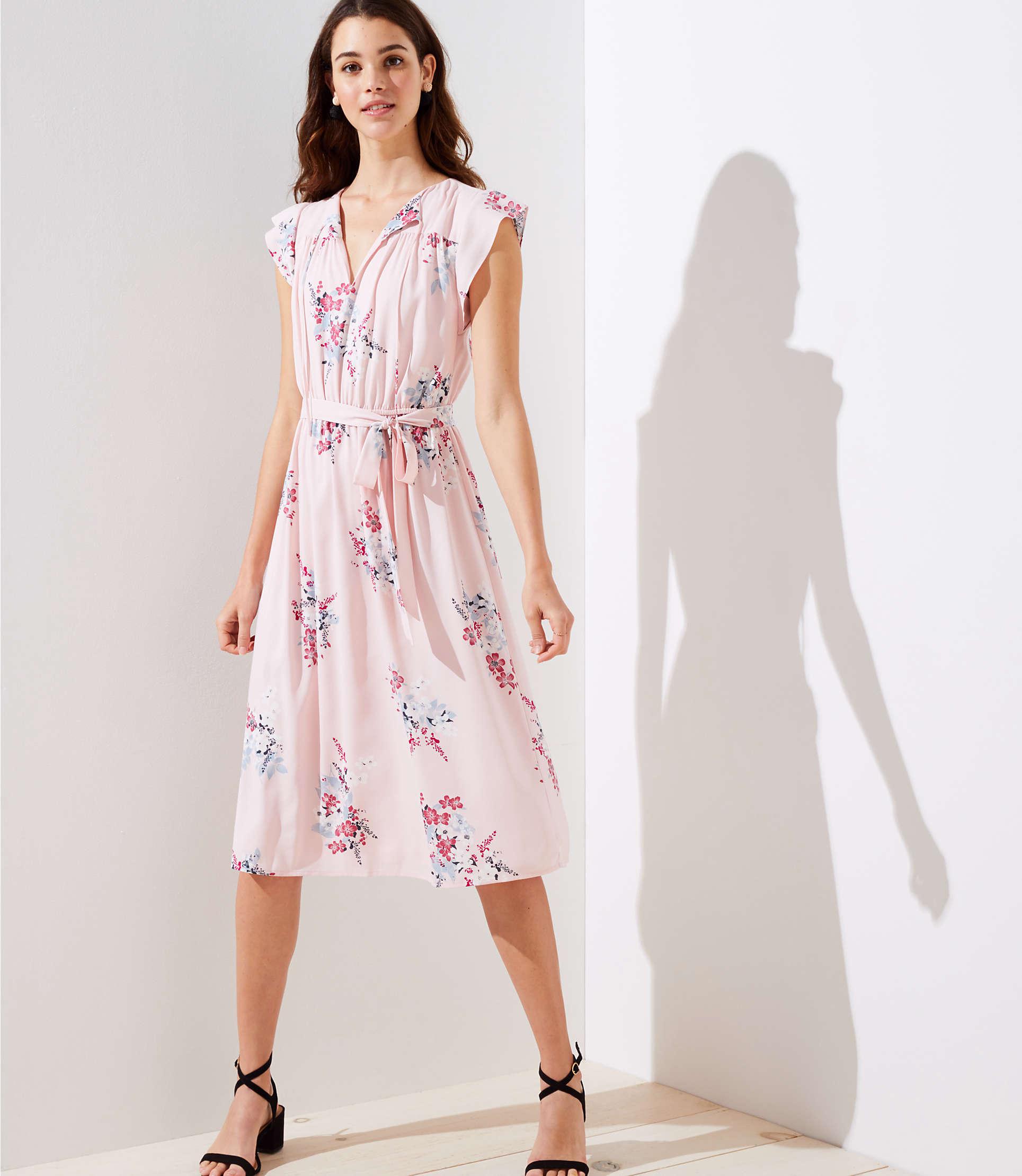 loft pink dress