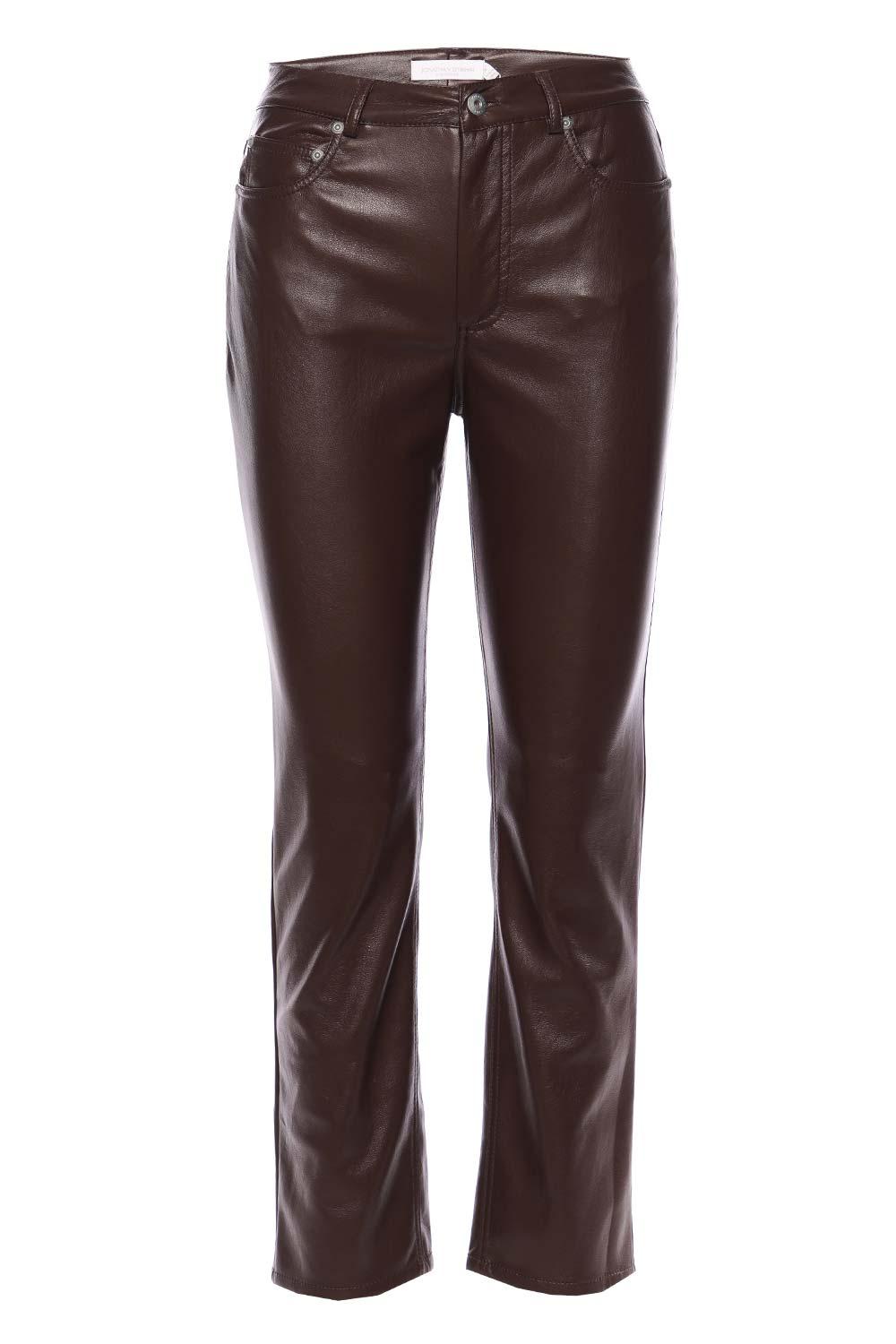 Jonathan Simkhai River Vegan Leather Pants in Brown Lyst UK