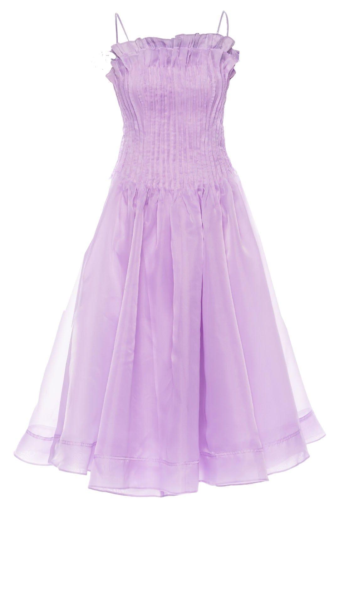Aje. Horizon Pintucked Midi Dress in Purple | Lyst
