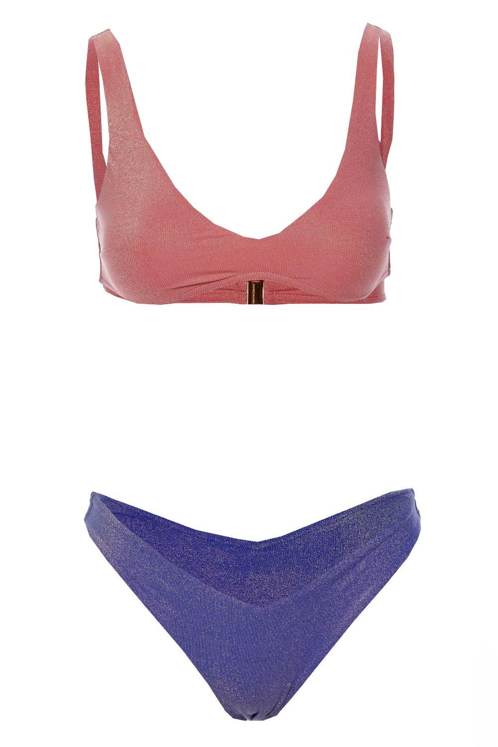 Zimmermann Clover Scoop Bikini Set in Purple | Lyst