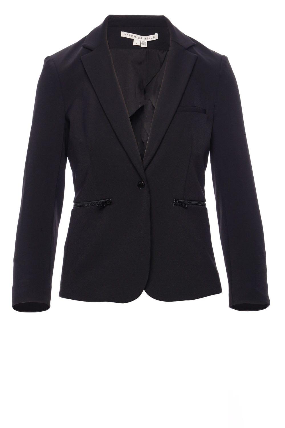 Veronica Beard Scuba Schoolboy Black Dickey Jacket in Blue Lyst