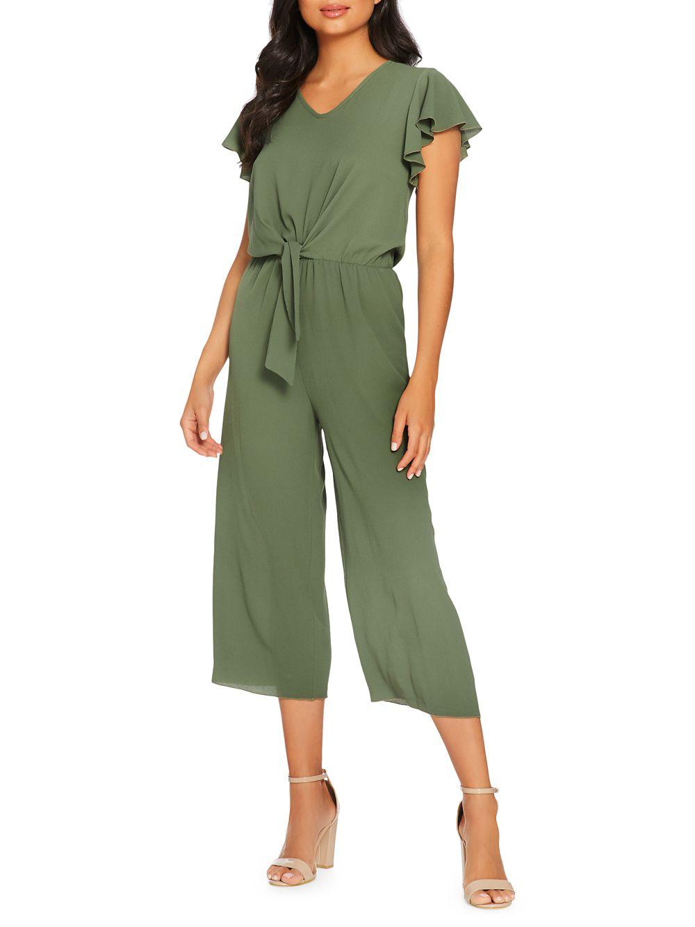 quiz ruffle jumpsuit