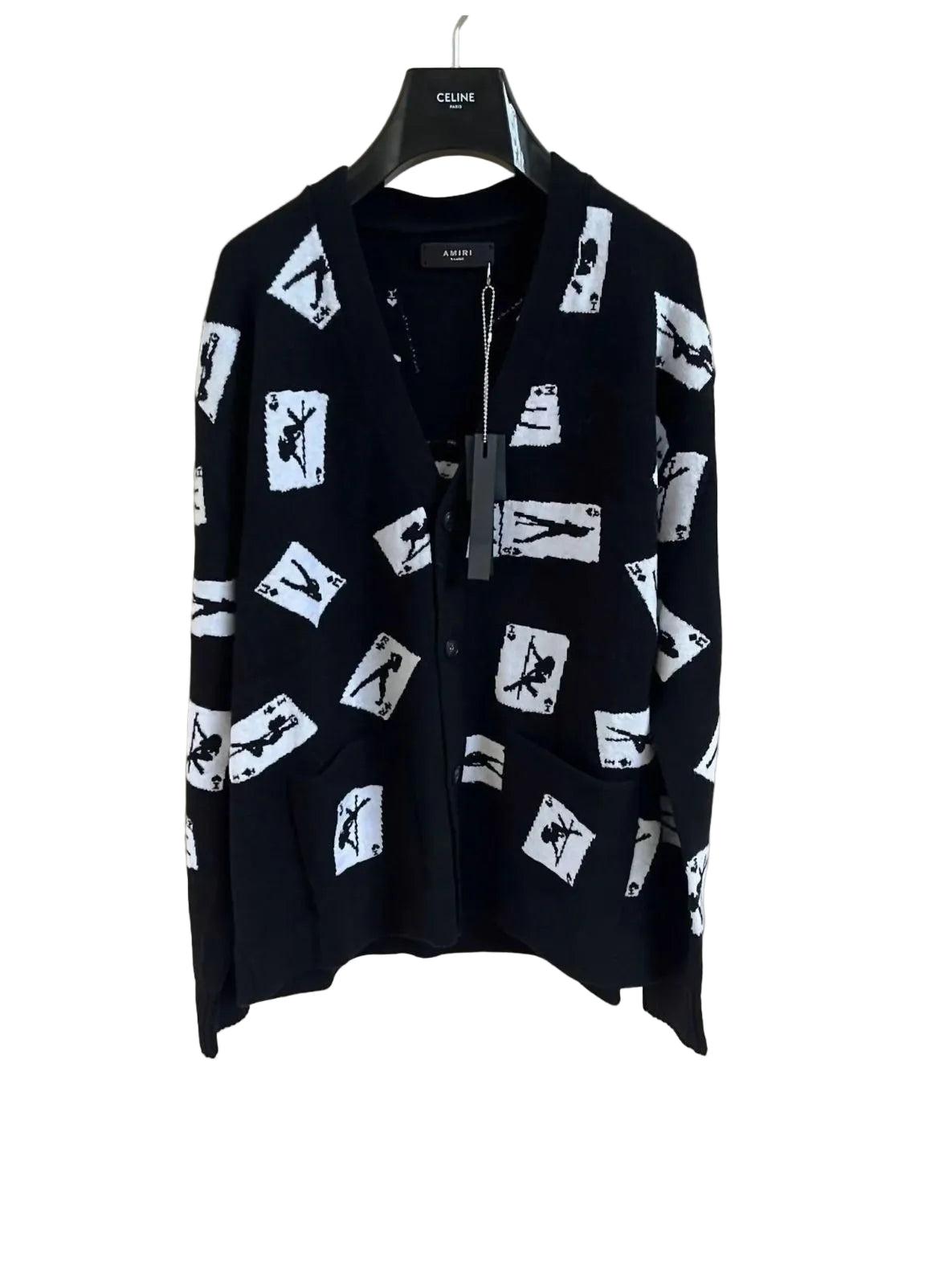 AMIRI カーディガン M ブラック/ホワイト Amiri Cardigans for Men | Online Sale up to 74% off | Lyst