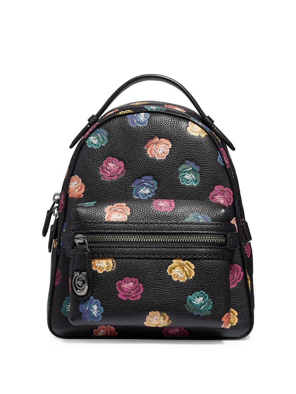 coach floral backpack