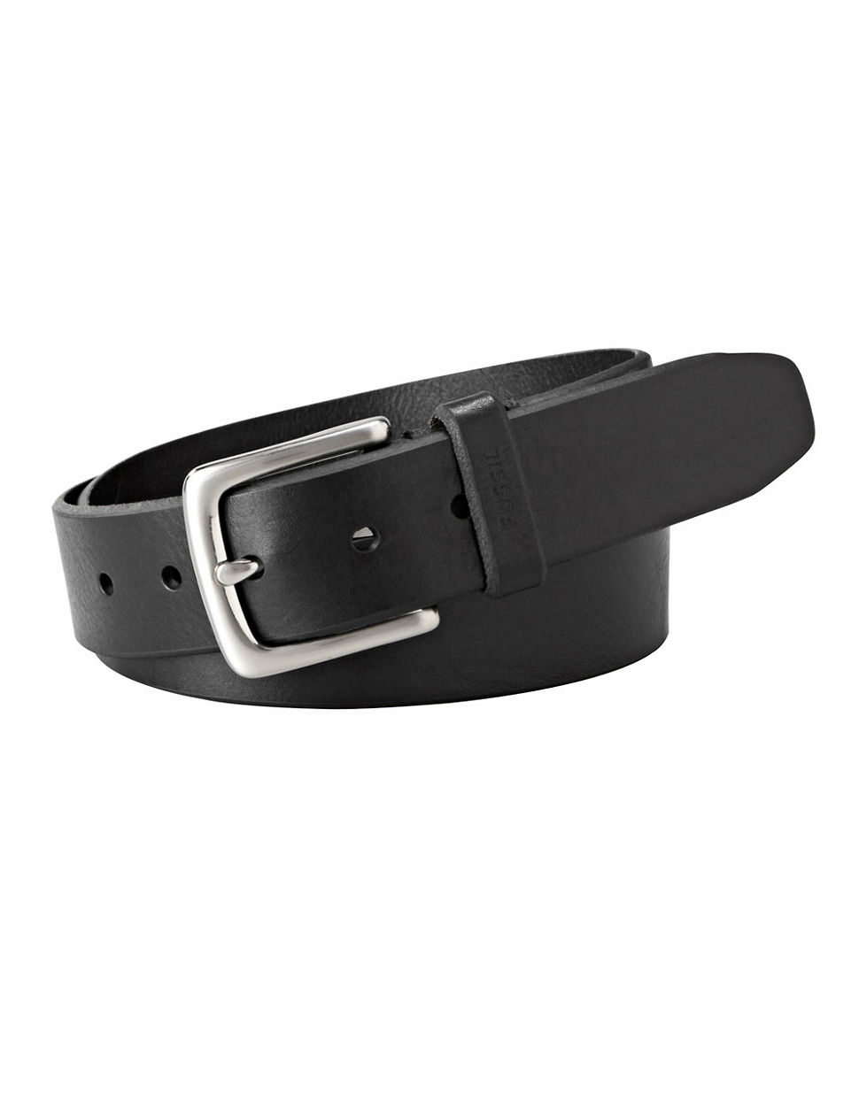 Fossil Joe Leather Belt in Black for Men Lyst