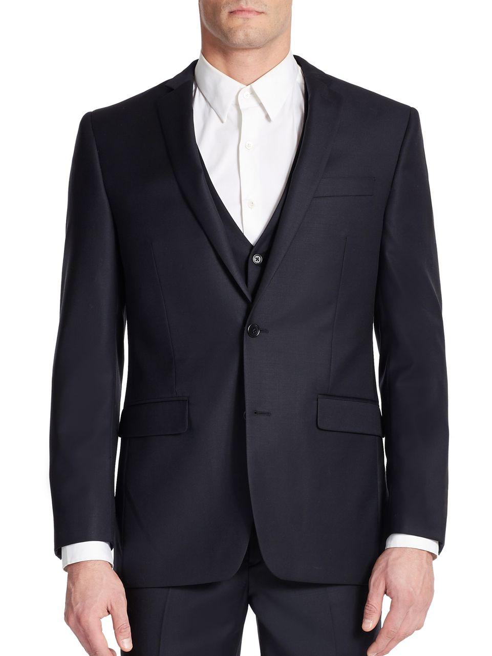 Lyst Tallia Orange Slimfit Twobutton Wool Suit Separate Jacket in