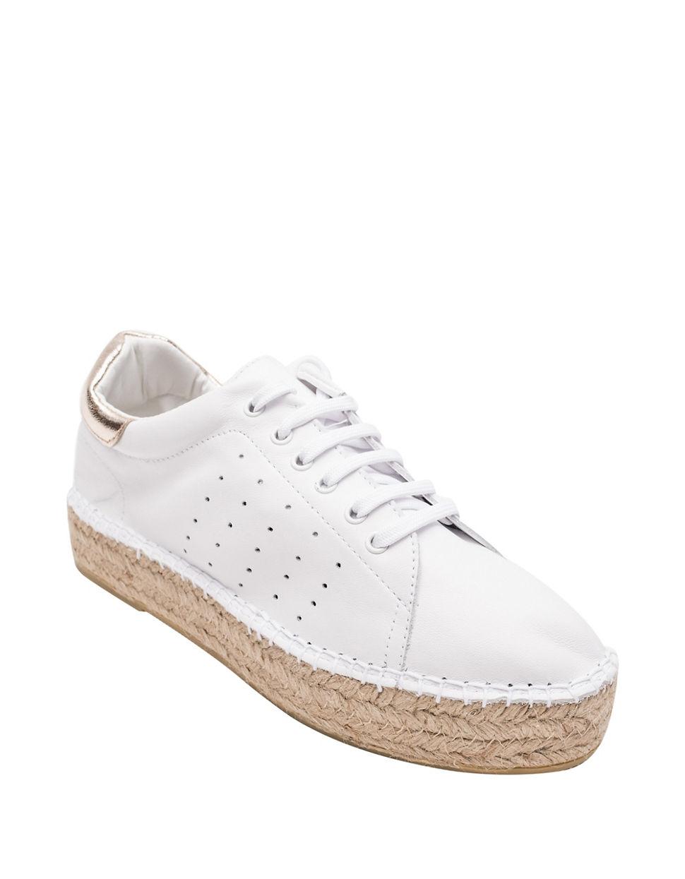 white platform espadrille sneakers