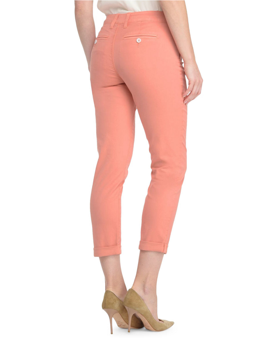 Lyst Nydj Cropped Chino Pants in Black