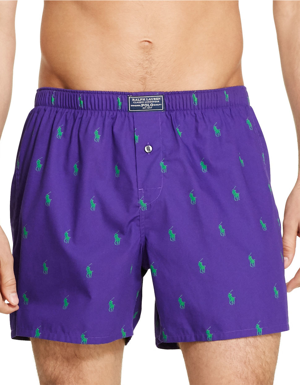 Polo Ralph Lauren Cotton Boxer Shorts in Purple for Men - Lyst