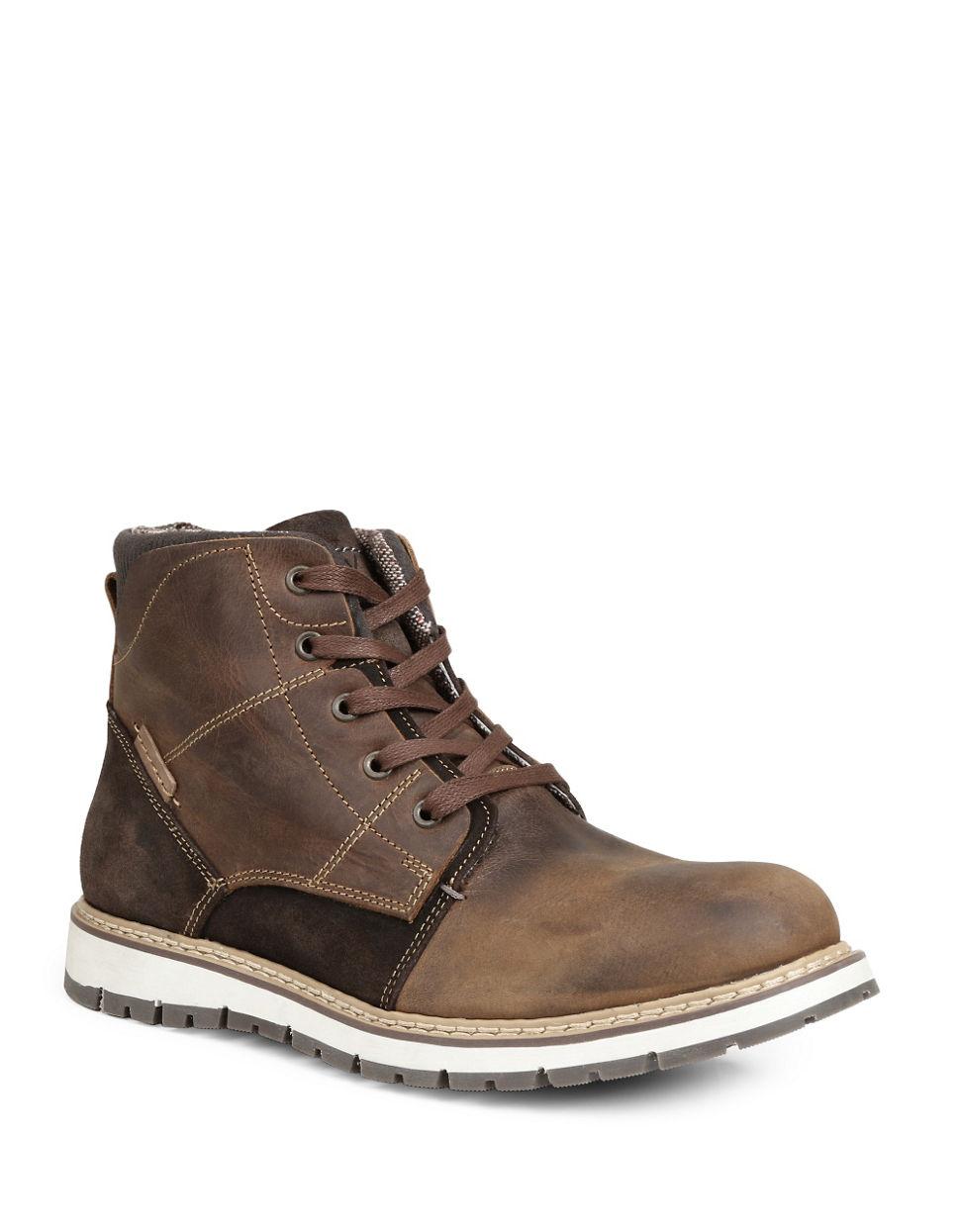 gbx boots gbx dook leather boots in brown for lyst gbx boots gbx dook leather boots in brown for lyst