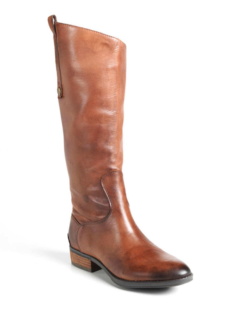 Sam Edelman Denim Penny Riding Boots in Brown - Lyst