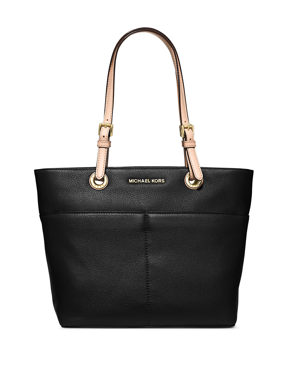 MICHAEL Michael Kors Bedford Leather Tote in Black - Lyst