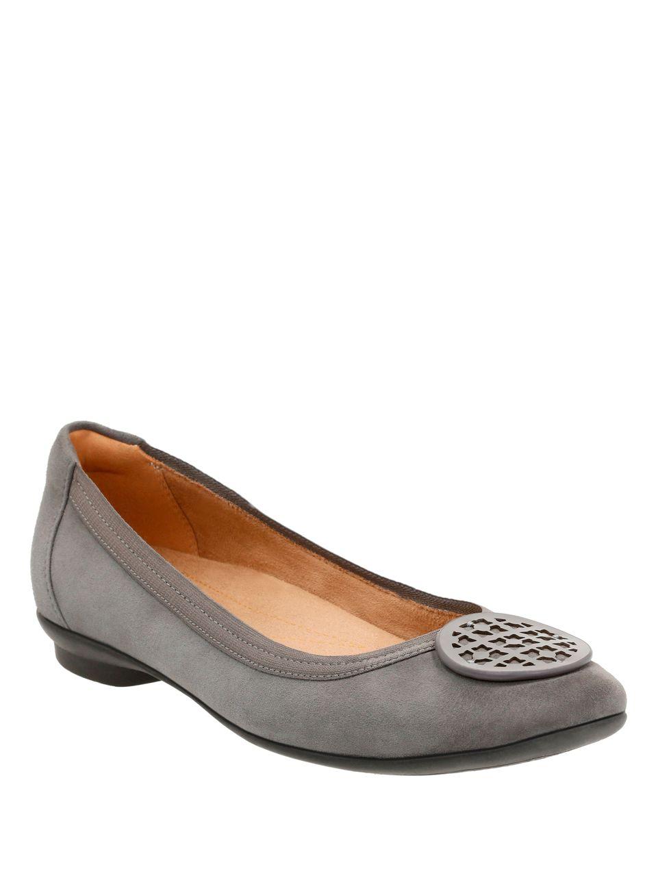 clarks ballet flats with ankle strap