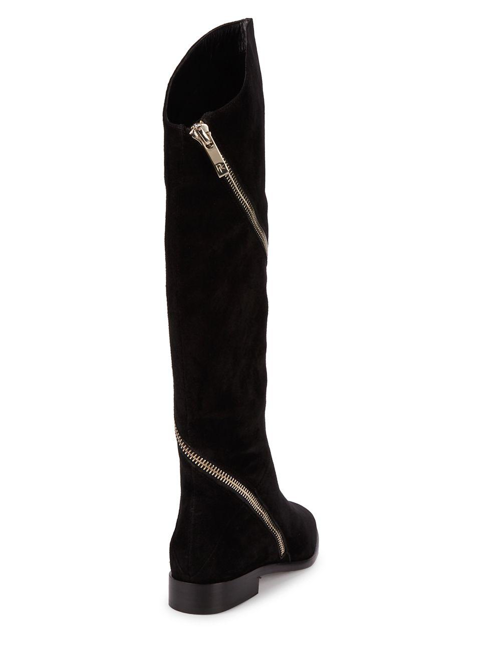 donna karan lara suede boots