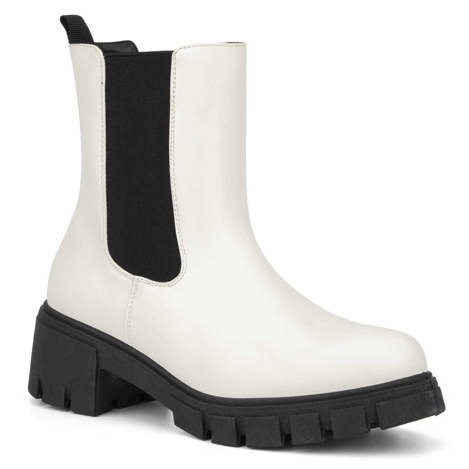 Olivia Miller Arianna Chunky Heel Boot in Black | Lyst