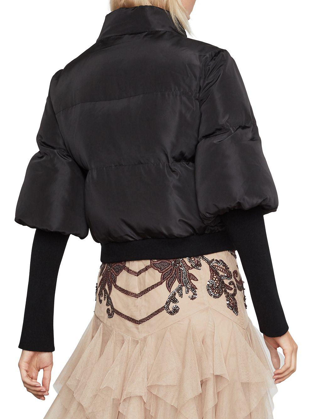 bcbg black puffer jacket