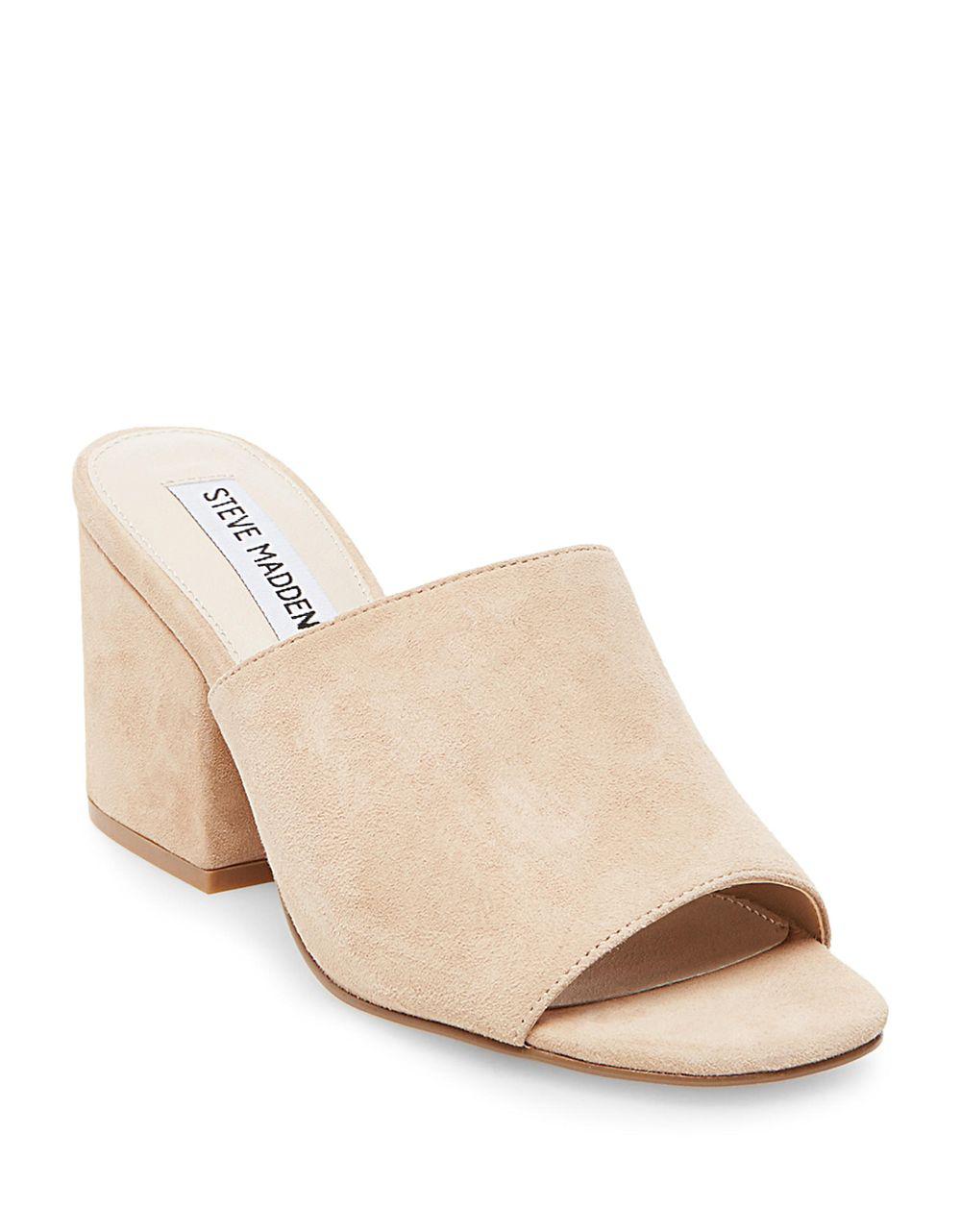steve madden block heel mules