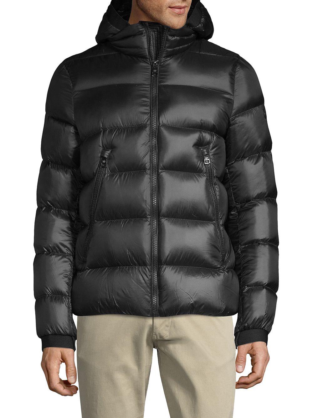 Calvin Klein Synthetic Hooded Down Puffer Jacket in Black for Men ...
