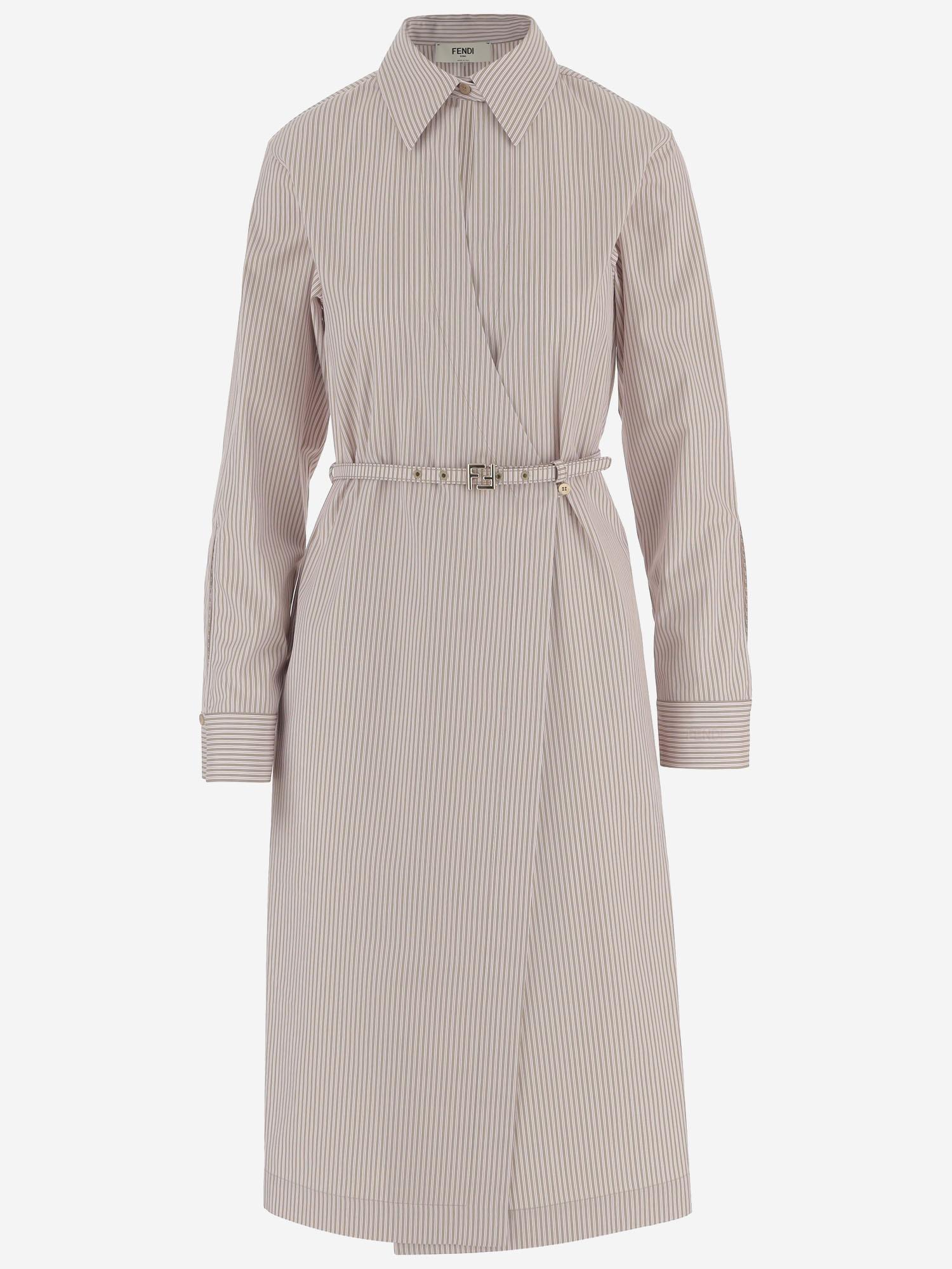 linen neutral dress Linen Blend Midi Shirt Dress – Neutral Summer Dress M main image 0