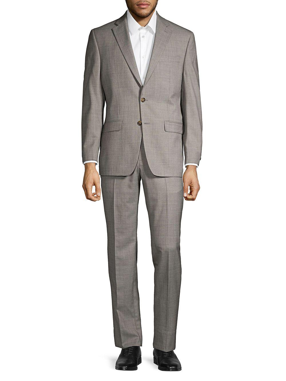 Lauren by Ralph Lauren Classic-fit Sharkskin Ultraflex Suit in Gray for ...
