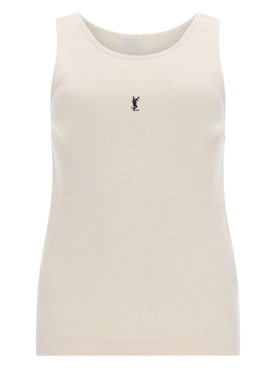 Women's Saint Laurent Sleeveless and tank tops | Lyst