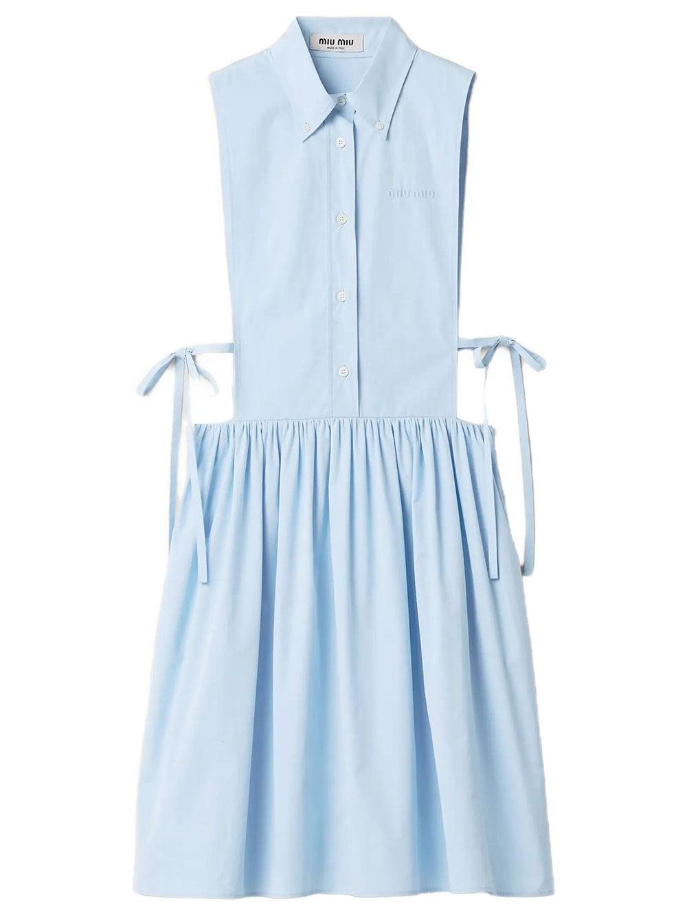 miu miu blue dress MIU MIU WOMAN BLUE DRESSES – Antonioli.eu main image 0