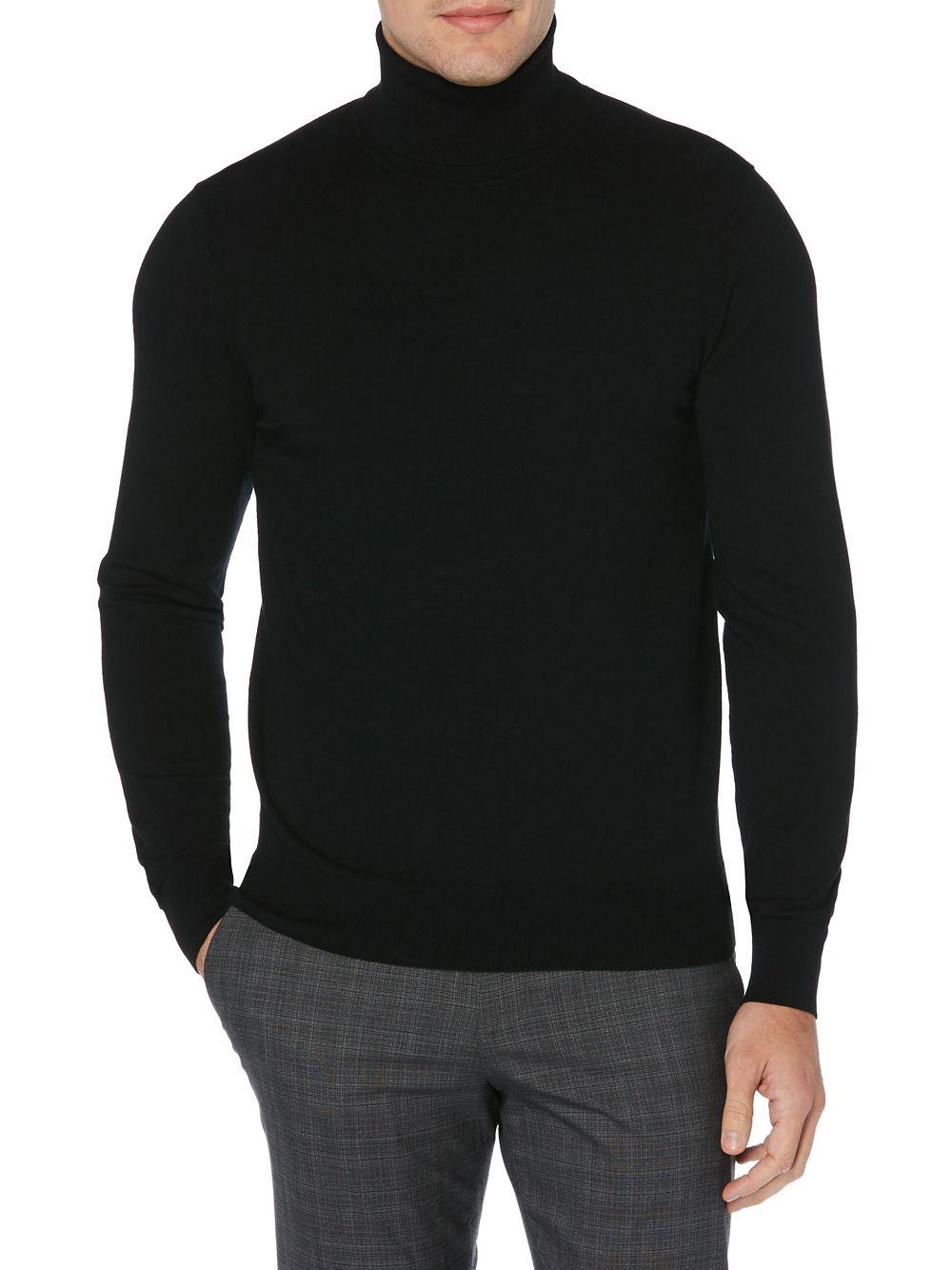 black designer turtleneck